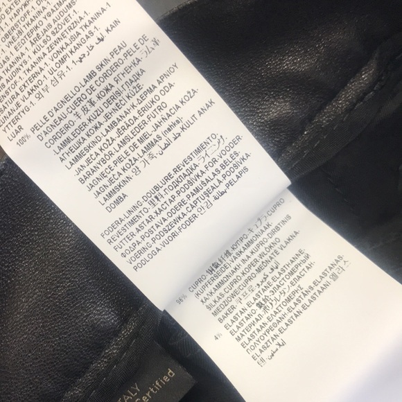 🎁 Versace Black High Waisted Skinny Leather Pants - Picture 11 of 14